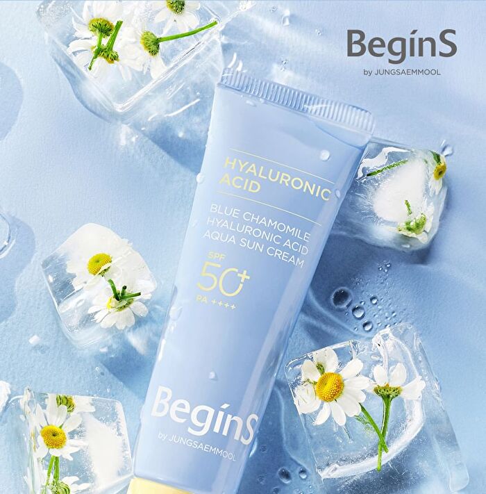 Jung Saem Mool BeginS Blue Chamomile Hyaluronic Acid Aqua Sun Cream - 50ml