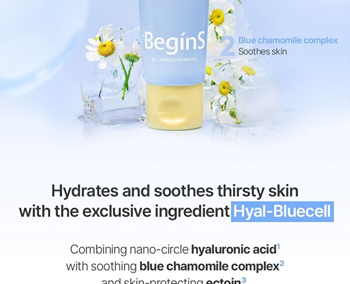 Jung Saem Mool BeginS Blue Chamomile Hyaluronic Acid Aqua Sun Cream - 50ml