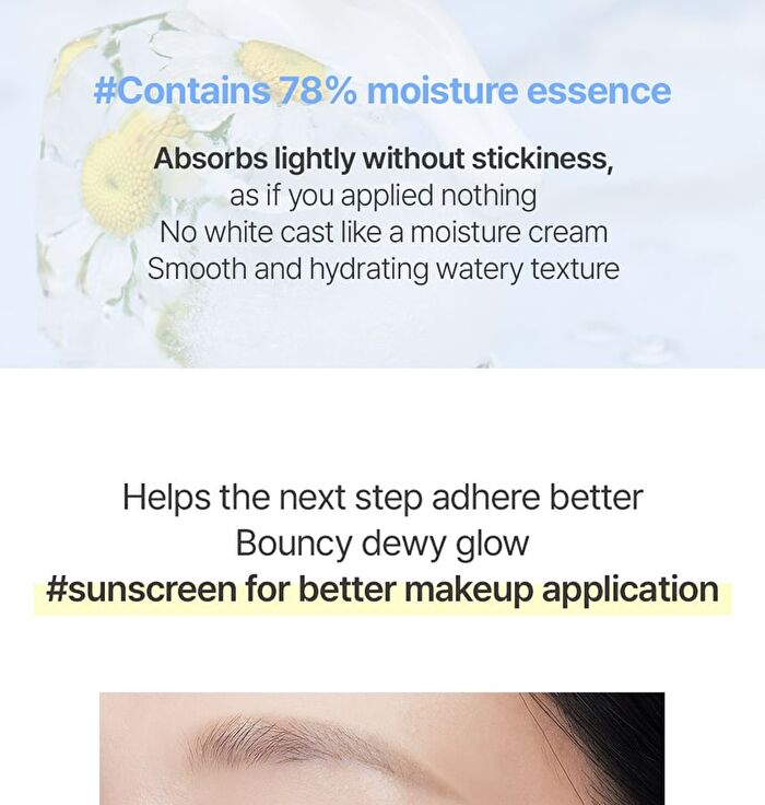 Jung Saem Mool BeginS Blue Chamomile Hyaluronic Acid Aqua Sun Cream - 50ml