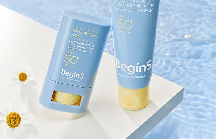 Jung Saem Mool BeginS Blue Chamomile Hyaluronic Acid Aqua Sun Cream - 50ml