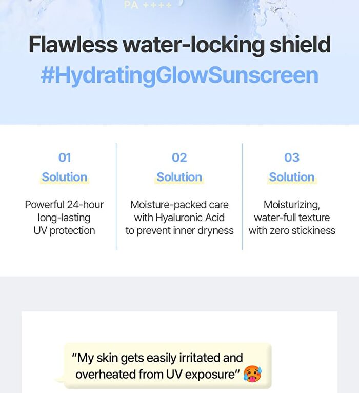 Jung Saem Mool BeginS Blue Chamomile Hyaluronic Acid Aqua Sun Cream - 50ml