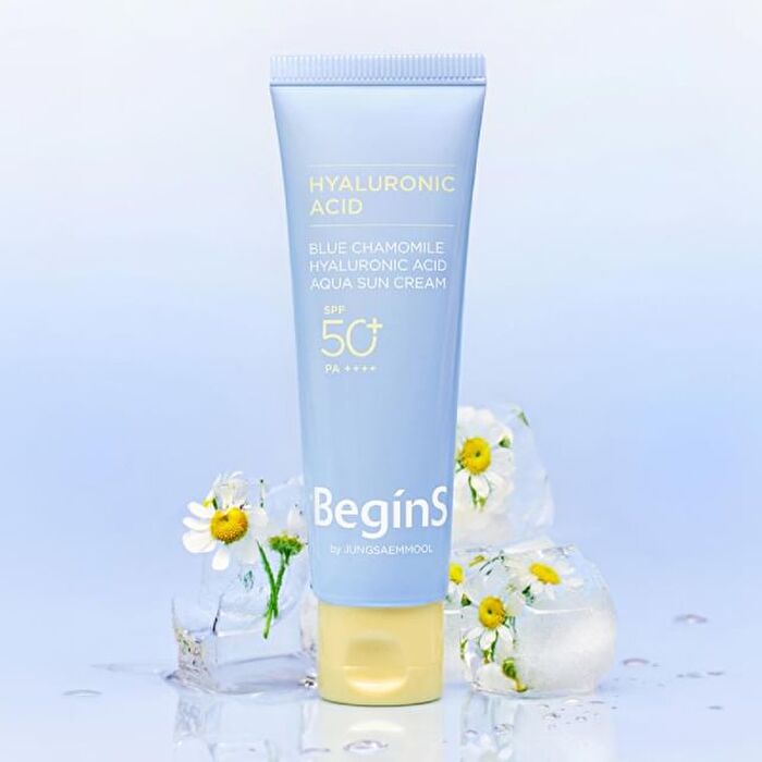 Jung Saem Mool BeginS Blue Chamomile Hyaluronic Acid Aqua Sun Cream - 50ml