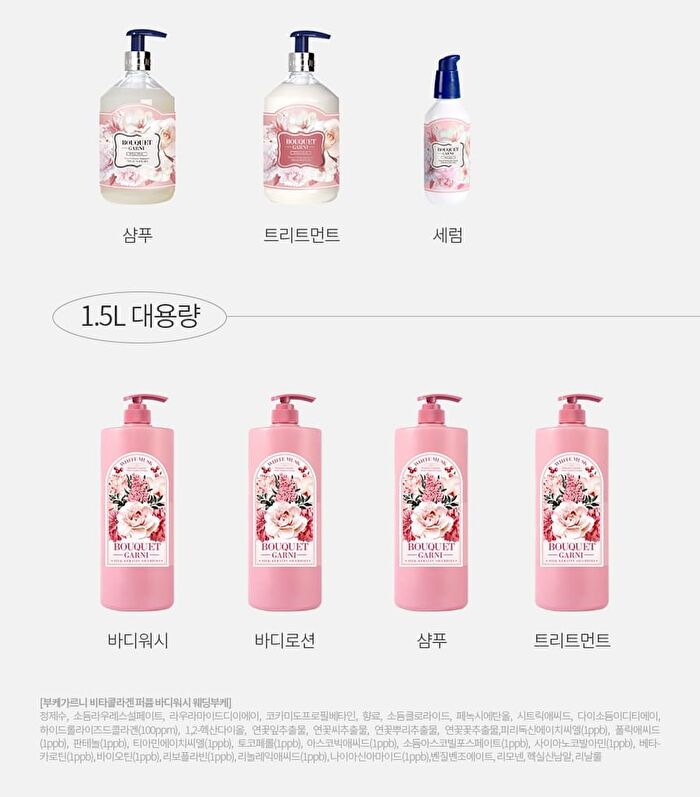 Bouquet Garni Vita Collagen Perfume Body Wash - 3 Types - Wedding Bouquet