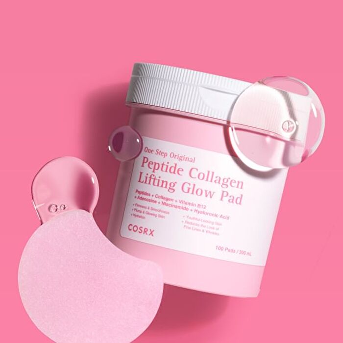 Cosrx One Step Original Peptide Collagen Lifting Glow Pad - 100 pads