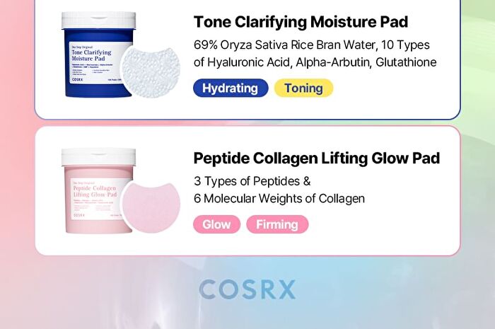 Cosrx One Step Original Tone Clarifying Moisture Pad - 100 pads
