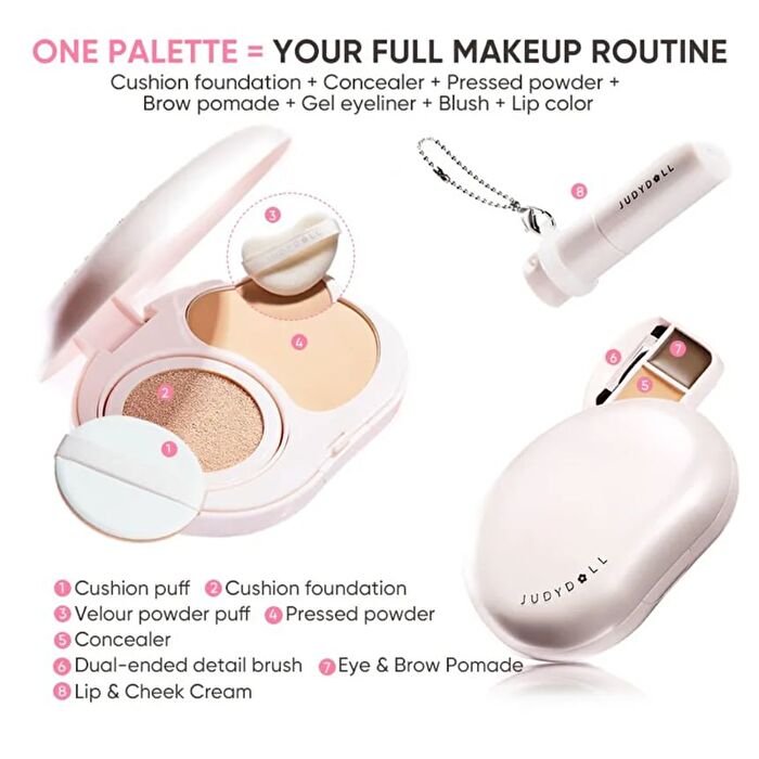 Portable Facial Palette - 2 Types - #01 Natural