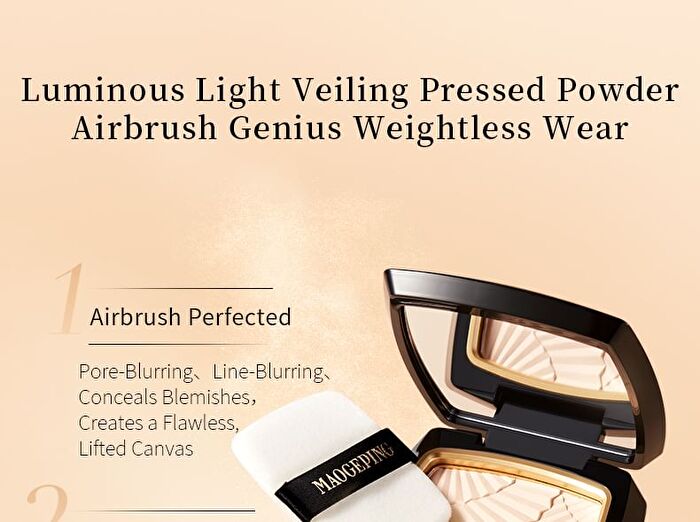 Maogeping Luminous Light Veiling Pressed Powder (11.5g) - 2 Shades - #802 - 11.5g