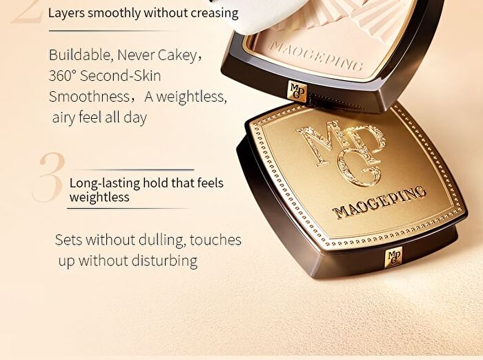 Maogeping Luminous Light Veiling Pressed Powder (11.5g) - 2 Shades - #802 - 11.5g
