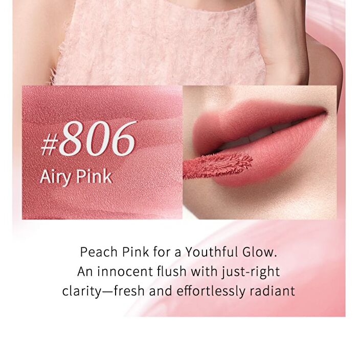 Maogeping Feathery Air Matte Lip Glaze - 7 Colors - #803 - 6.5ml
