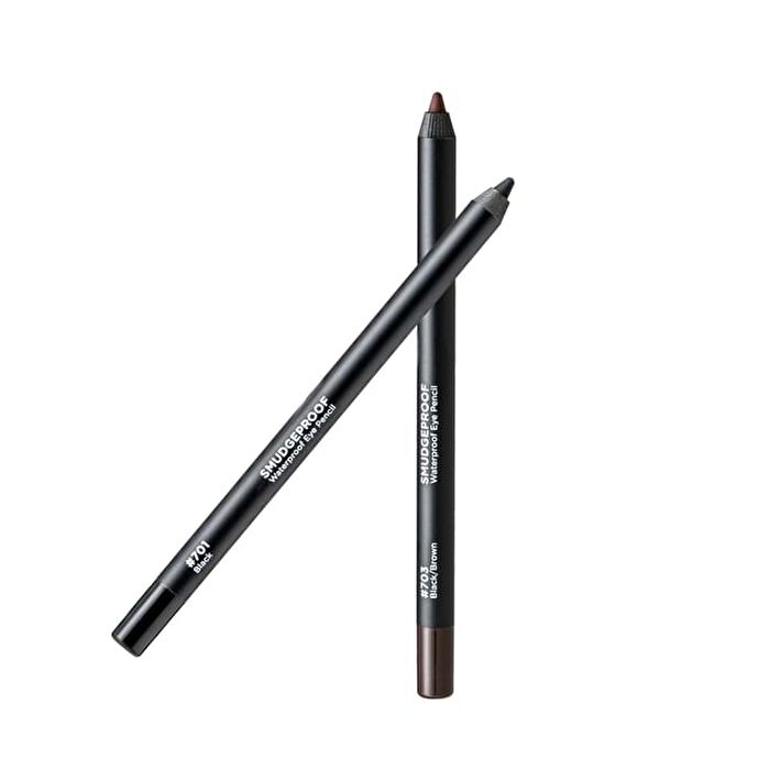 Smudgeproof & Waterproof Eye Pencil - 2 Colors - #Black - 1.2g