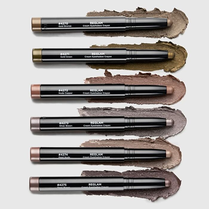 Reglam Cream Eyeshadow Crayon - 6 Colors - #Deep Brown - 1.4g