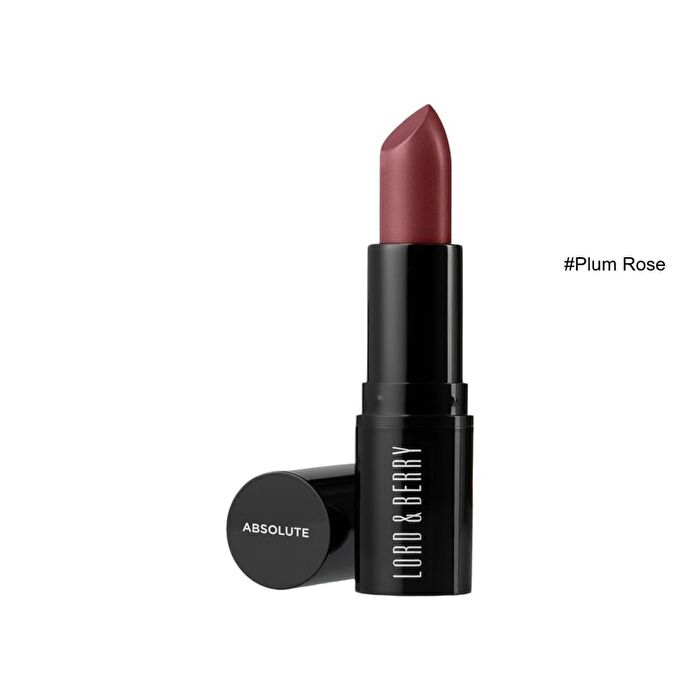 Absolute  Satin Lipstick - 6 Colors - #Plum Rose - 4g
