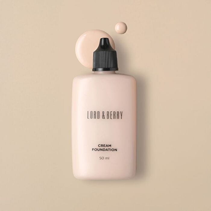 Cream Fluid Foundation - 7 Colors - #Pale Ivory - 50ml