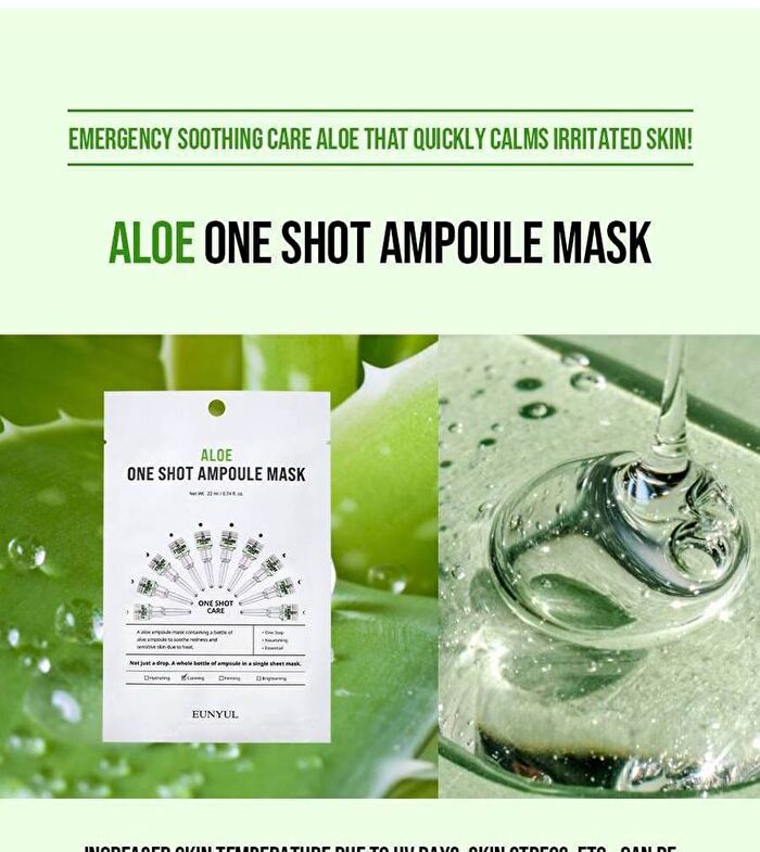 Hyaluronic Acid One Shot Ampoule Mask Sheet - 5 Types - #Vitamin
