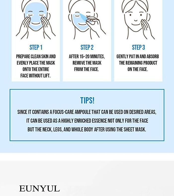 Hyaluronic Acid One Shot Ampoule Mask Sheet - 5 Types - #Vitamin