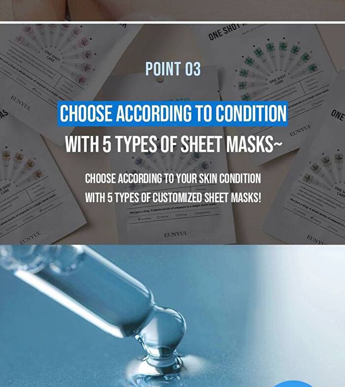 Hyaluronic Acid One Shot Ampoule Mask Sheet - 5 Types - #Vitamin