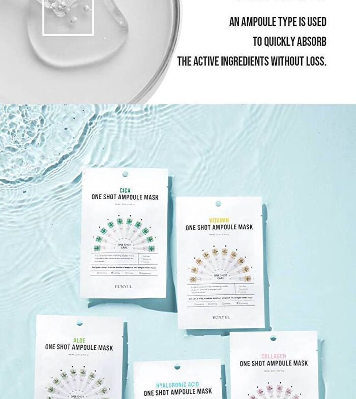 Hyaluronic Acid One Shot Ampoule Mask Sheet - 5 Types - #Vitamin