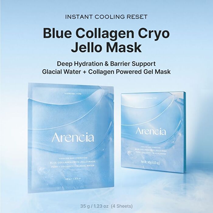 Blue Collagen Cryo Jello Mask Set - 35g x 4 sheets