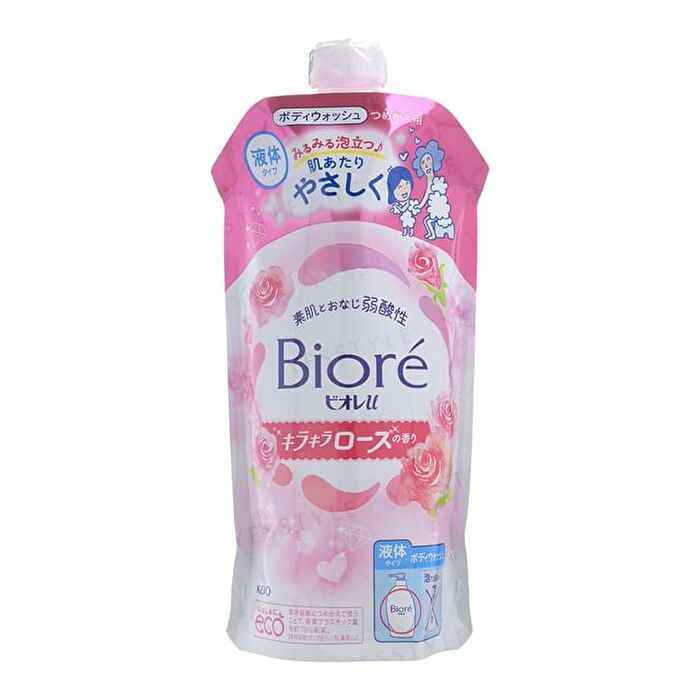 Biore U Body Wash Sparkling Rose Refill - 320ml