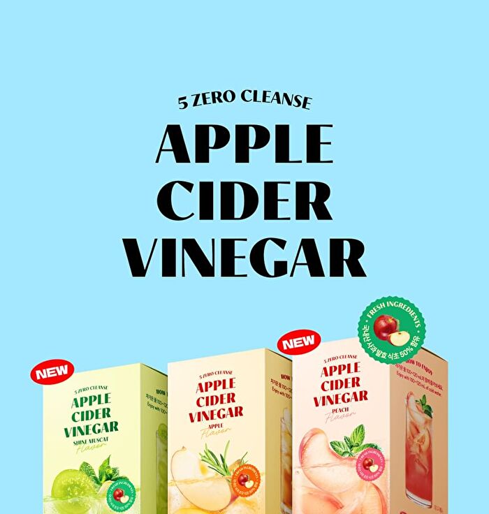 5 Zero Cleanse Apple Cider Vinegar - 3 Types - 2026 Version - Apple Flavor