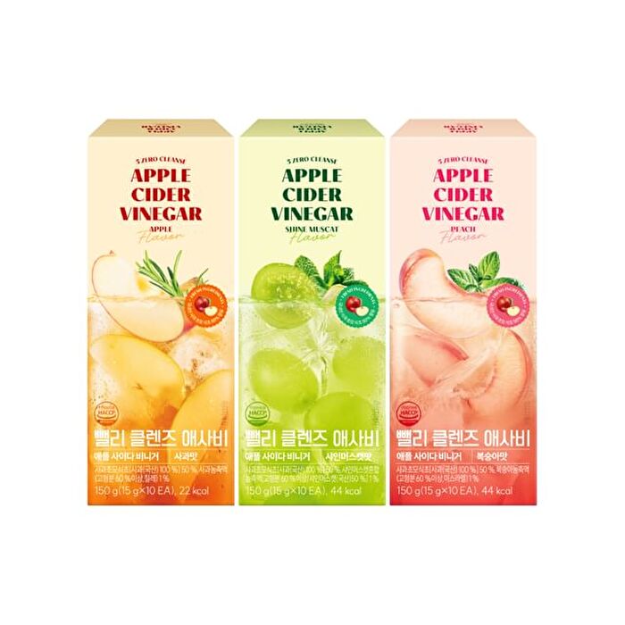 5 Zero Cleanse Apple Cider Vinegar - 3 Types - 2026 Version - Peach Flavor
