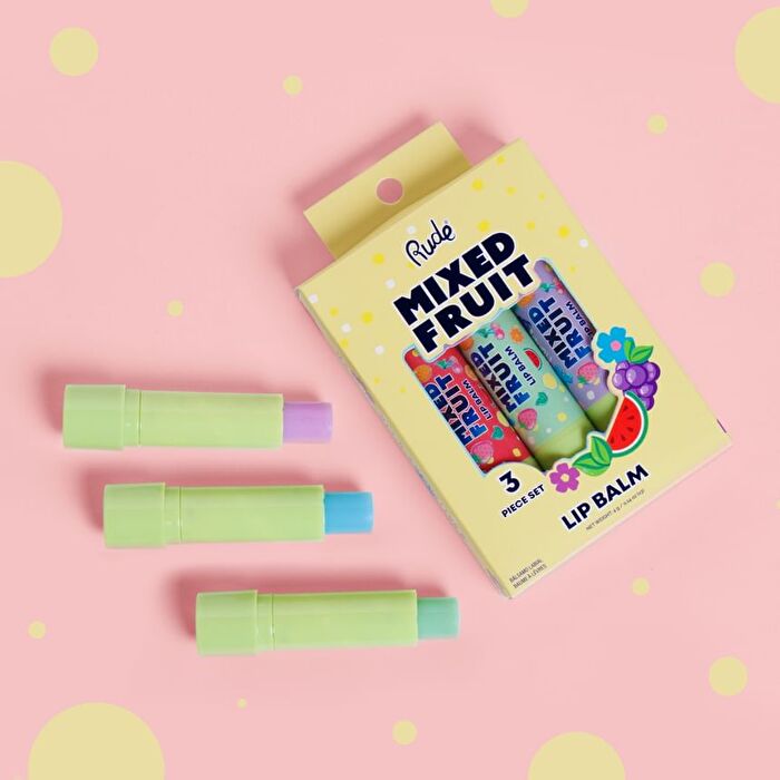 Mixed Fruit Lip Balm Trio - 2 Types - Refreshing Set - 4g