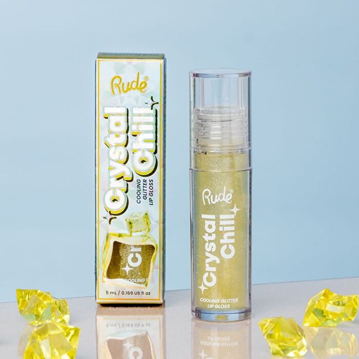 Crystal Chill Cooling Glitter Lip Gloss - 4 Colors - Arctic Rose - 5ml