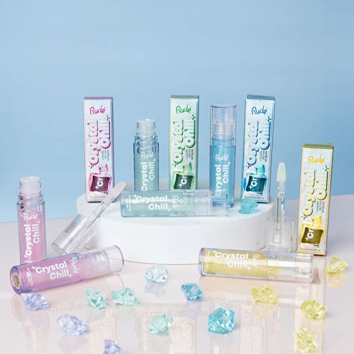 Crystal Chill Cooling Glitter Lip Gloss - 4 Colors - Ice Queen - 5ml