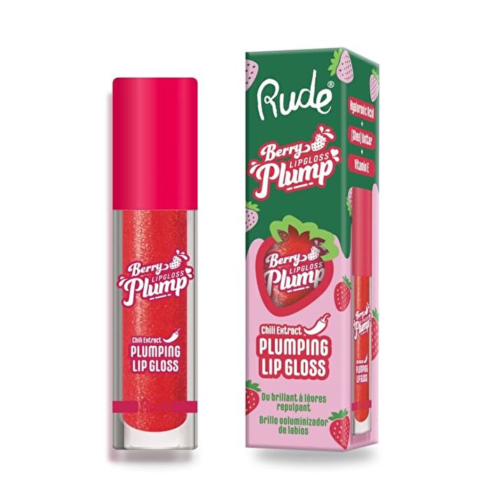 Berry Plump Plumping Lip Gloss - 8 Colors - Crystal Clear - 4g