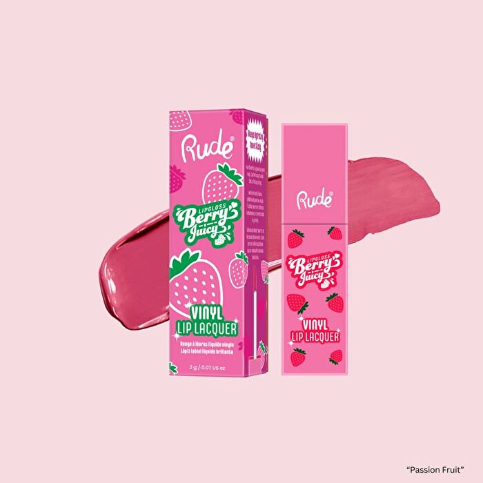 Berry Juicy Vinyl Lip Lacquer - 9 Colors - Raspberry Mocha - 2g