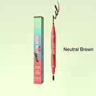 Ultimate Brow Artist Slanted Pen & Brush - 4 Colors - Neutral Brown - 0.5ml