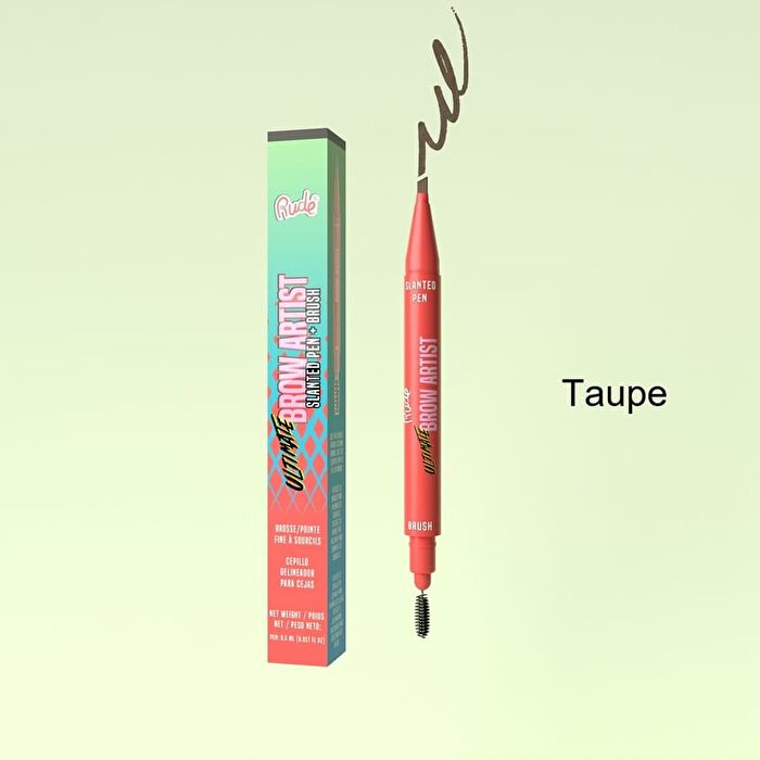 Ultimate Brow Artist Slanted Pen & Brush - 4 Colors - Neutral Brown - 0.5ml