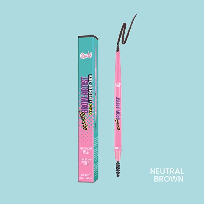 Ultimate Brow Artist Push-Up Slanted Pencil & Brush - 4 Colors - Hazel - 0.14g