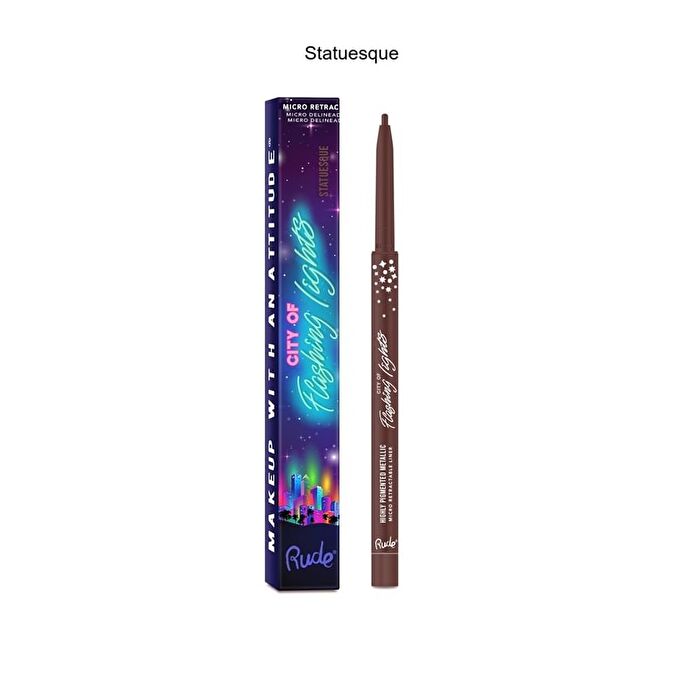 City of Flashing Lights Micro Retractable Liner - 7 Colors - Wavy Navy - 0.1g