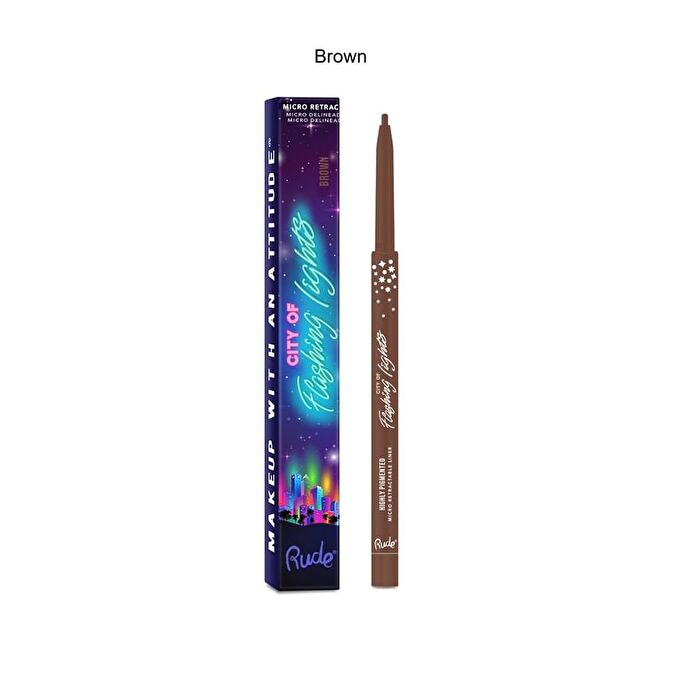 City of Flashing Lights Micro Retractable Liner - 7 Colors - Statuesque - 0.1g