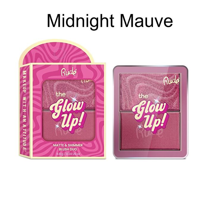 The Glow Up! Matte & Shimmer Blush Duo - 6 Colors - Pink Aura - 6.8g