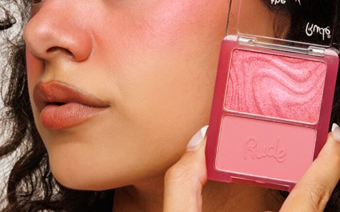 The Glow Up! Matte & Shimmer Blush Duo - 6 Colors - Blazing Red - 6.8g