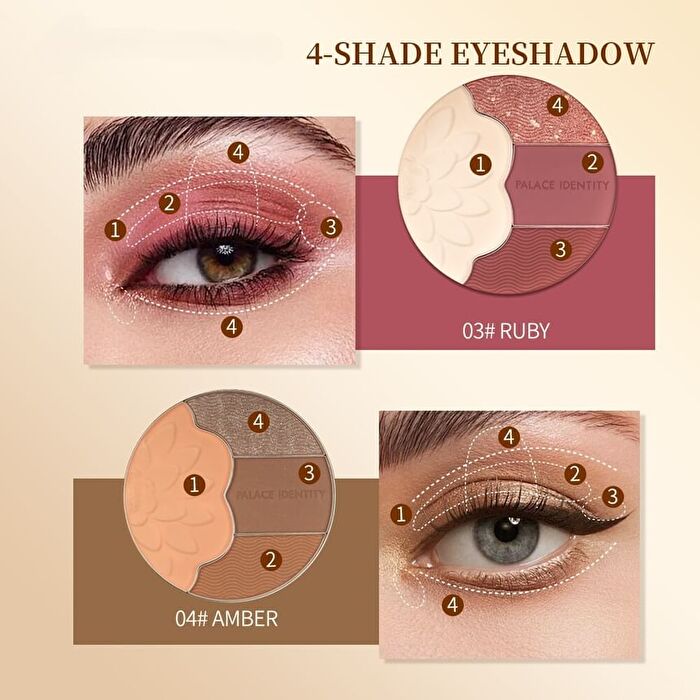 Palace Identity Royal Bloom Eyeshadow - 4 Types - #01 Citrine