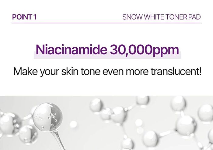 Snow White Toner Pad - 80 pads