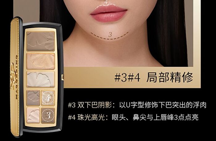 Maogeping 3D Light Contour Pressed Powder Palette - #801 - 18g