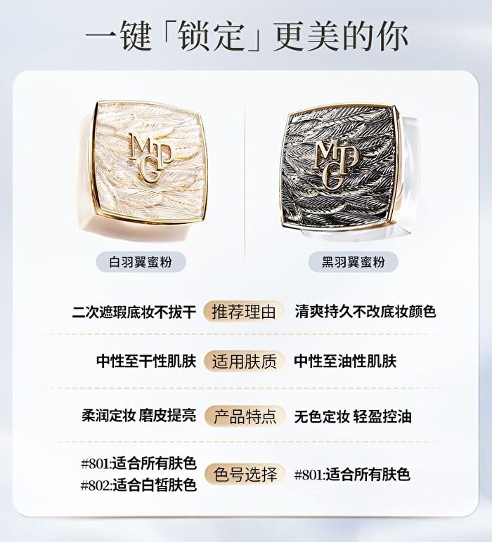 Maogeping Luminous Soft Loose Powder - #801 (White Wing Edition) - 10g