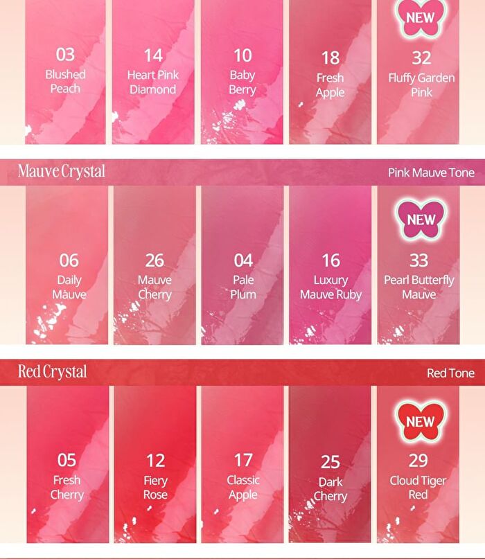 Crystal Glam Tint Royal Edition - 5 Colors - #29 Cloud Tiger Red