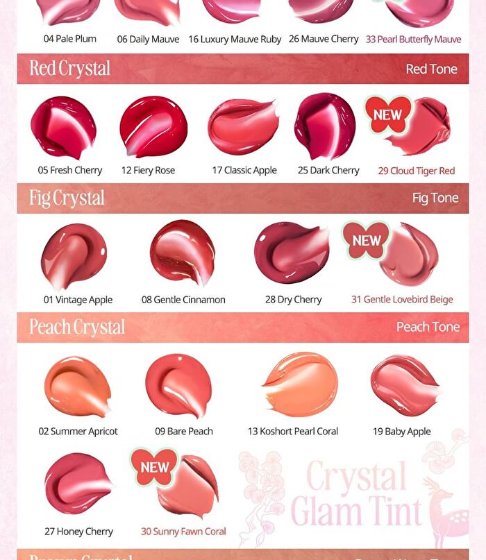Crystal Glam Tint Royal Edition - 5 Colors - #29 Cloud Tiger Red