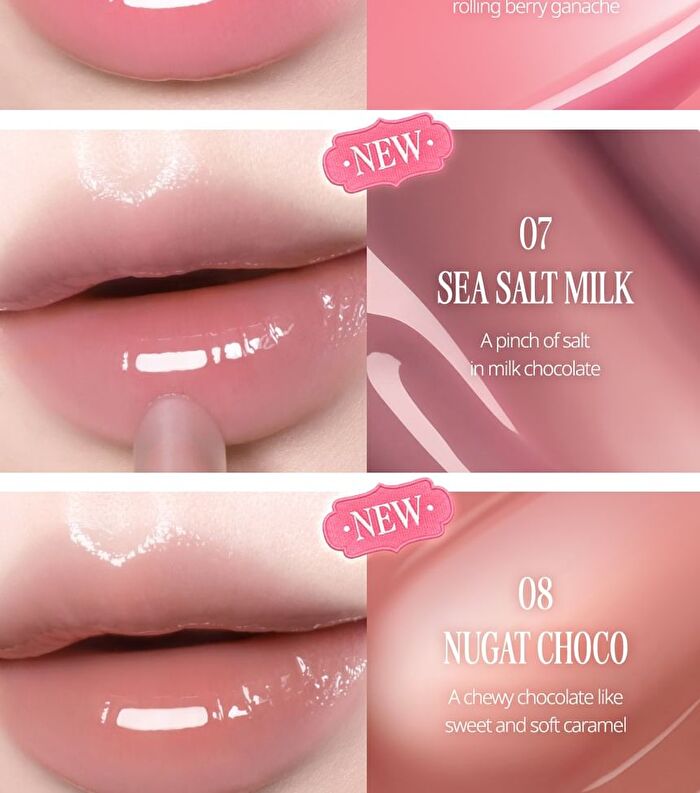 Glaze Lip Serum Set Sugar Afternoon Collection - 4 Colors - #05 Cherry Bomb