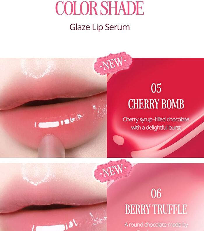 Glaze Lip Serum Set Sugar Afternoon Collection - 4 Colors - #07 Sea Salt Milk