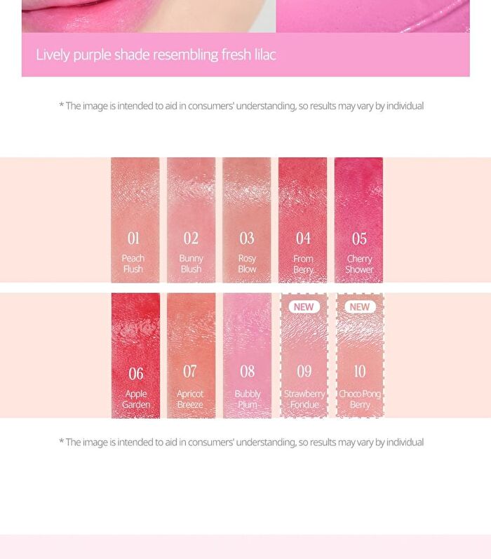 Essential Lipcheek Tap Sugar Afternoon Collection - 2 Colors - #10 Choco Pong Berry