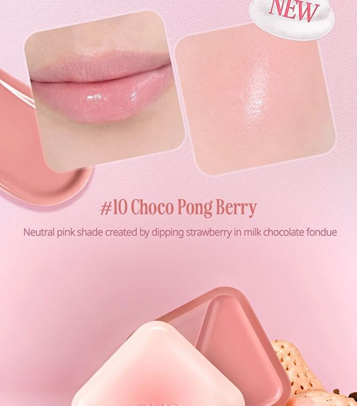Essential Lipcheek Tap Sugar Afternoon Collection - 2 Colors - #10 Choco Pong Berry