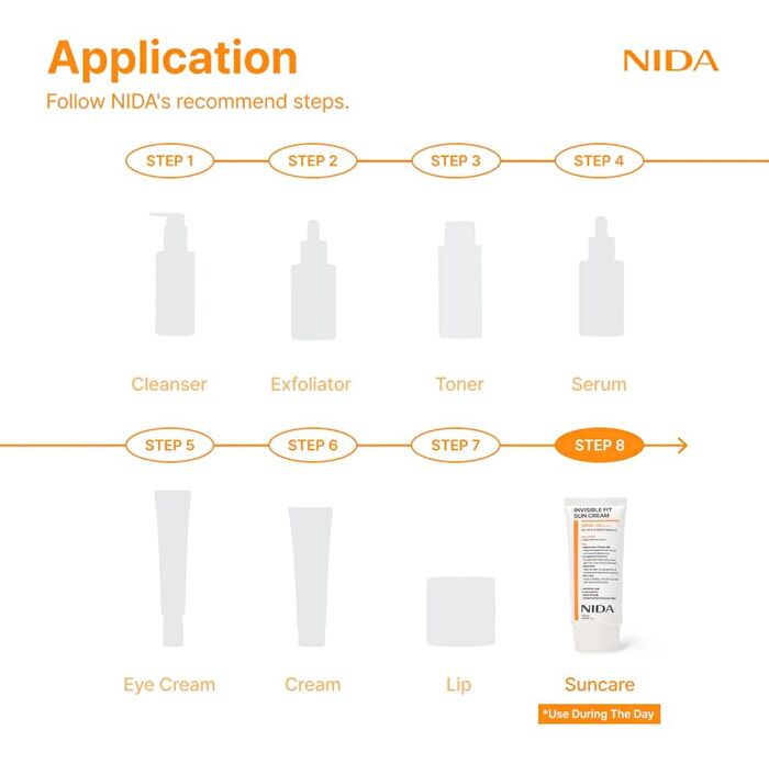 Nida Invisible Fit Sun Cream - 50ml