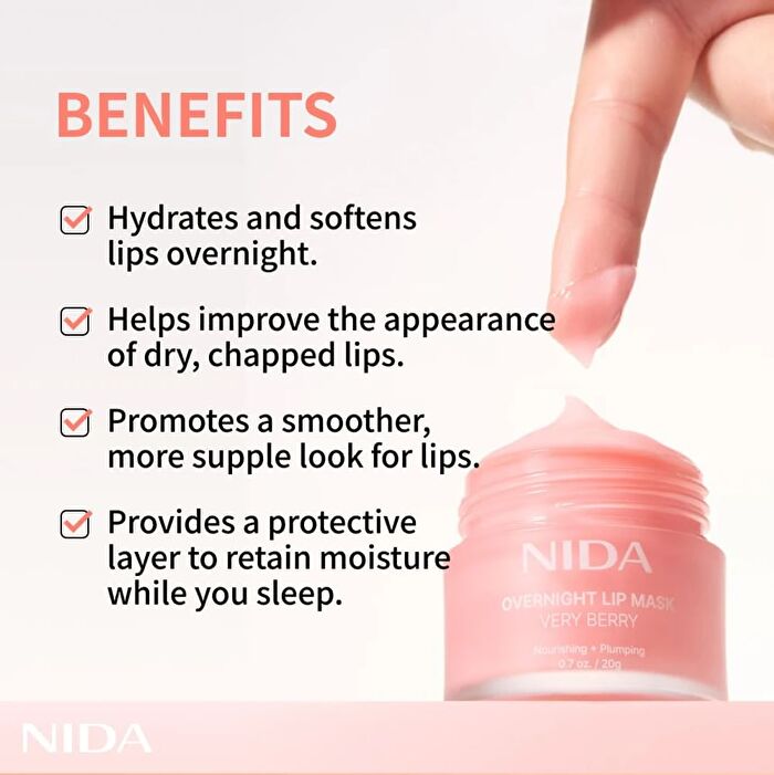 Nida Overnight Lip Mask - 20g