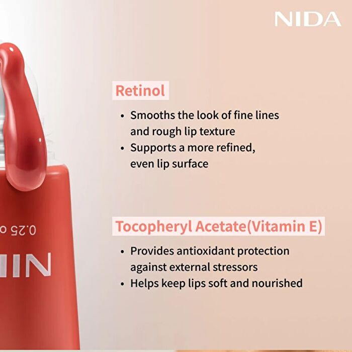 Nida Retinol Glowy Lip Serum - 7g